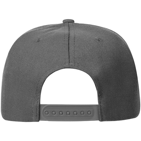 Бейсболка Snapback с прямым козырьком, серая - рис 4.