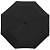 Зонт складной Manifest Color со светоотражающим куполом, черный - миниатюра
