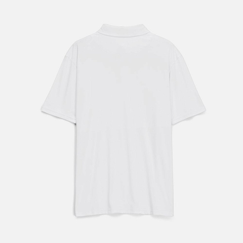 Рубашка поло унисекс Senti, белая - рис 3.