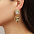 Серьги LINA SG GOLDEN Dyrberg Kern *440063 - миниатюра - рис 2.