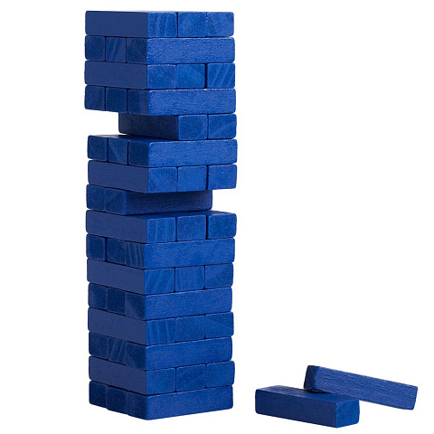 Игра «Деревянная башня мини», синяя - рис 2.