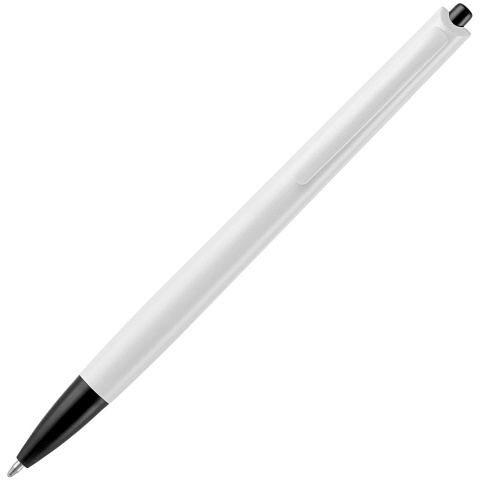 Ручка шариковая Tick, белая с черным - рис 4.