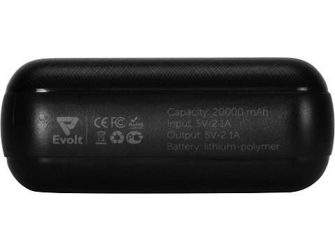 Портативное зарядное устройство Elec, 20000 mAh, черный - рис 7.