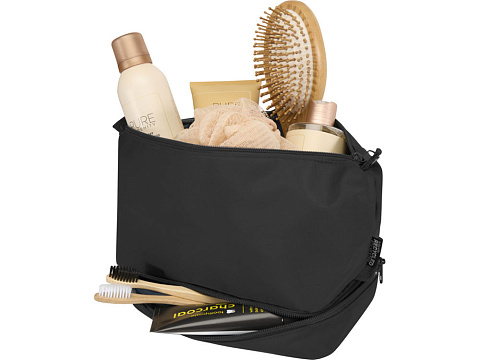 Trip Aware™ дорожная косметичка из переработанного материала 6 л, черный - рис 3.