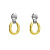Серьги GRETA GOLD/SILVER Ciclon A220619 G/S - миниатюра - рис 2.
