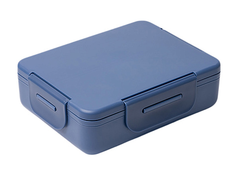 Ланч-бокс COMIX/КОМИКС с тремя отделениями, синий нейви - рис 3.
