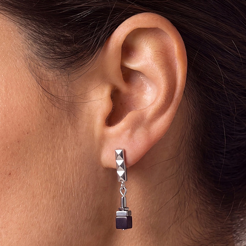 Серьги Black-Silver - рис 3.