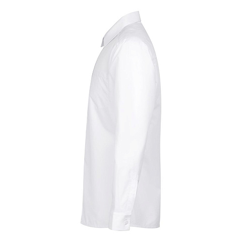 Рубашка мужская с длинным рукавом Collar, белая - рис 4.