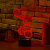 3D лампа Влюбленный медведь - миниатюра - рис 5.