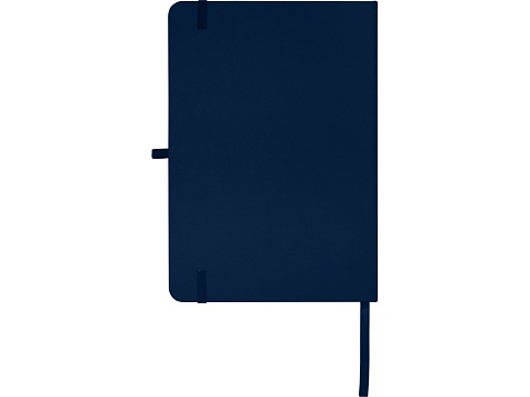 Teak блокнот А5 из переработан. материала в твердой обложке с линован. страницами - Темно - синий - рис 3.