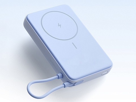 Внешний аккумулятор Xiaomi Magnetic Power Bank 10000 with Built-in Stand Blue - рис 7.