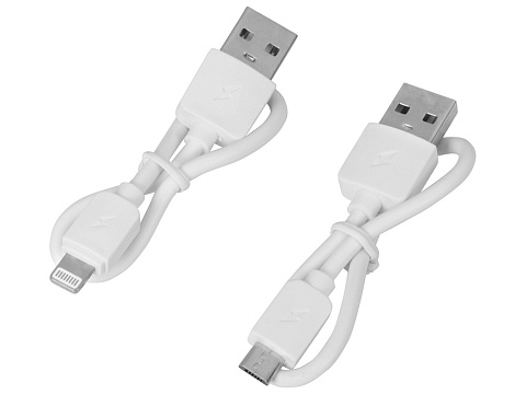 Портативное зарядное устройство Reserve с USB Type-C, 5000 mAh, зеленое яблоко - рис 7.