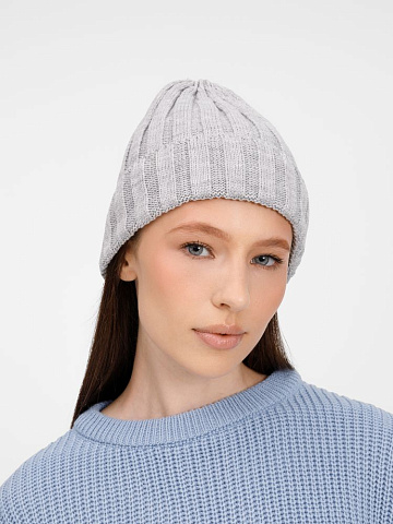 Шапка Metelitsa, серебристо-серый меланж - рис 6.