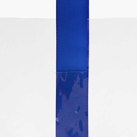 Шопер Clear Fest, ver.2, прозрачный с синими ручками - рис 7.