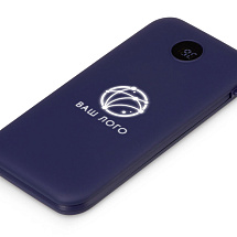 Внешний беспроводной аккумулятор с подсветкой лого Astro, 10000 mAh, темно-синий