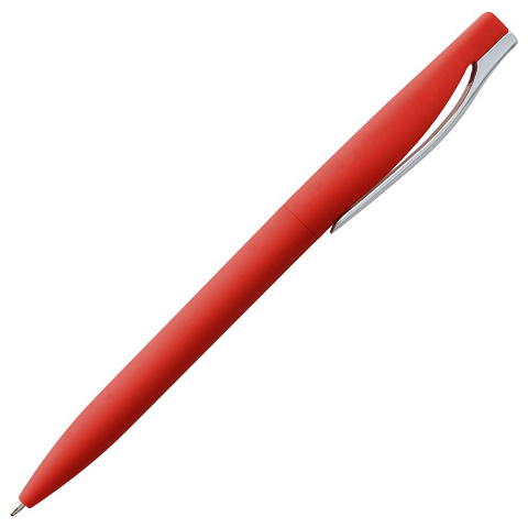 Ручка шариковая Pin Soft Touch, красная - рис 4.