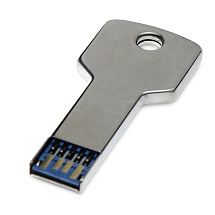 Флешка Ключ на 128 Гб, серебристый