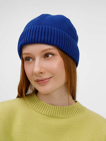 Шапка ComFleece, темно-синяя (кобальт) - рис 6.