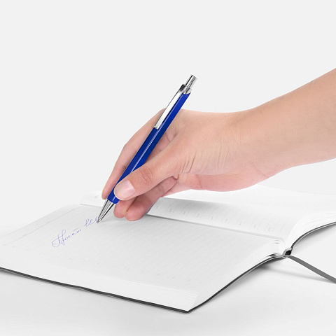 Ручка шариковая Alumno, синяя - рис 5.