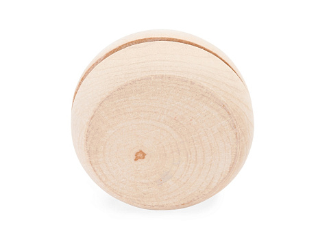 Деревянное йо-йо ROSKO с белым шнуром длиной 75 см, натуральный - рис 2.