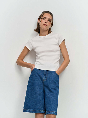 Футболка женская Sara, серый меланж - рис 6.