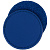 Лейбл из ПВХ с липучкой Menteqo Round, синий - миниатюра