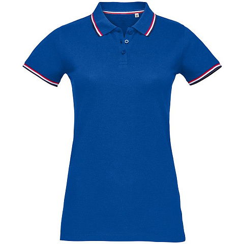 Рубашка поло женская Prestige Women, ярко-синяя - рис 2.