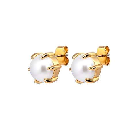 Серьги CRAZE SG WHITE PEARL Dyrberg Kern 480068