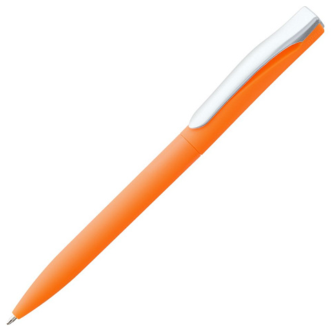 Ручка шариковая Pin Soft Touch, оранжевая - рис 2.