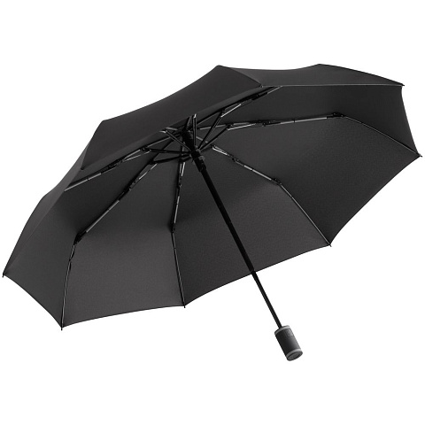 Зонт складной AOC Mini с цветными спицами, серый - рис 2.