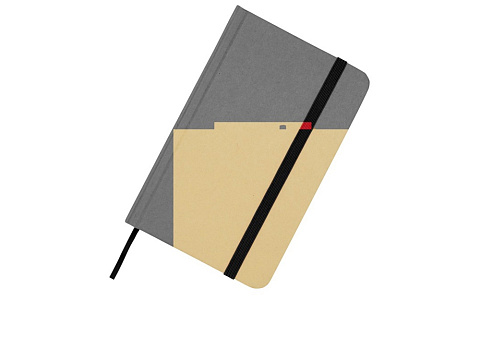 Reed блокнот формата А6 из переработанного материала в твердой обложке с простыми страницами - сплошной черный - рис 5.