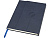 Блокнот Alejandra формата А5 с твердой обложкой из переработанной кожи - Синий - миниатюра - рис 8.