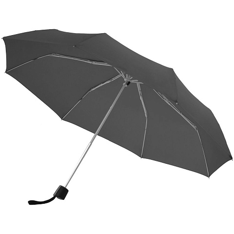Зонт складной Fiber Alu Light, черный - рис 2.