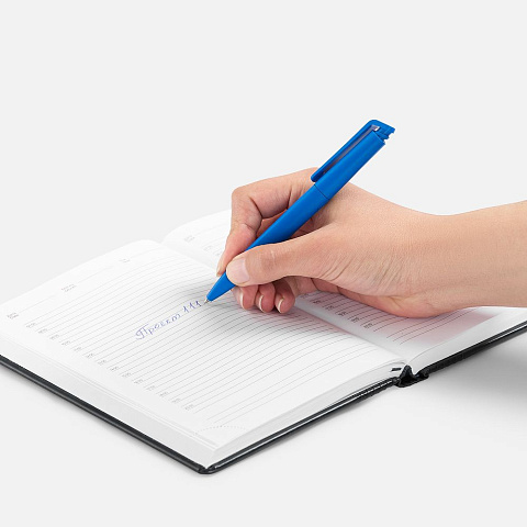 Ручка шариковая Senator Kantaro, матовая, синяя - рис 8.