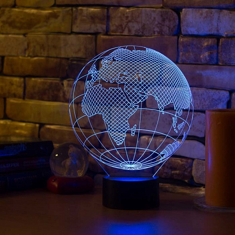 3D светильник Глобус - рис 4.
