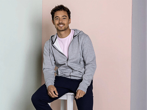 Толстовка Арора мужская с капюшоном, зеленый лесной - рис 9.