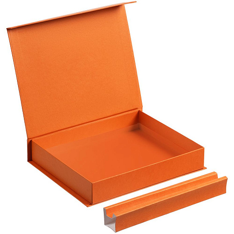 Коробка Duo под ежедневник и ручку, оранжевая - рис 4.