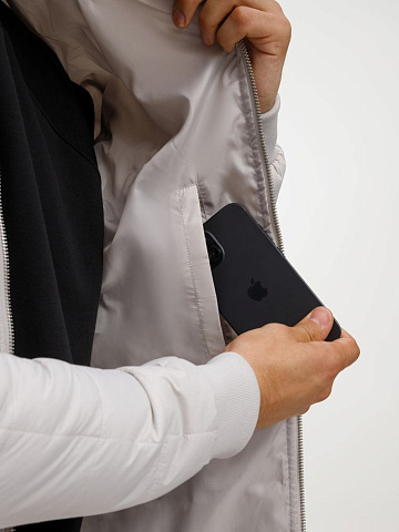 Куртка унисекс Warmbridge, светло-серая - рис 11.