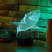 3D светильник Акула