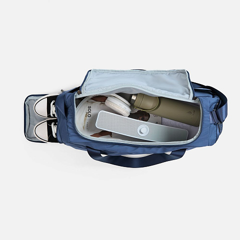 Сумка дорожная Vei, темно-синяя - рис 6.