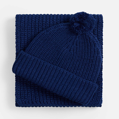 Шарф Nordkapp, темно-синий (кобальт) - рис 5.