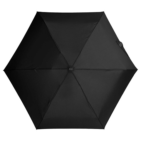 Зонт складной Five, черный, без футляра - рис 3.