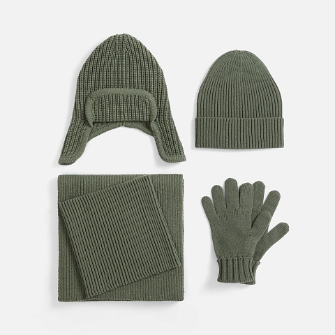 Шарф Catch Match, зеленый (полынь) - рис 5.