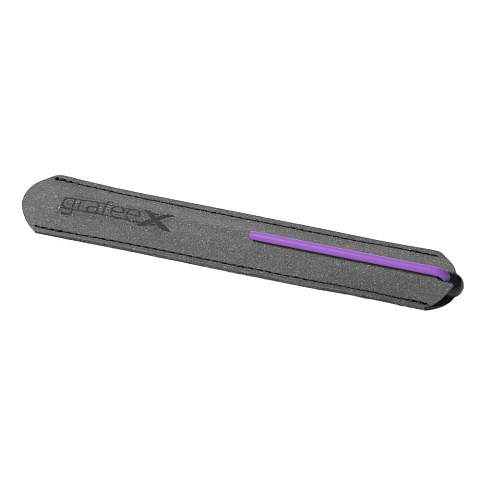 Шариковая ручка GrafeeX в чехле, черная с фиолетовым - рис 4.