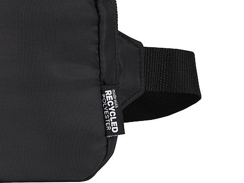 Трип Эви дорожная сумка через плечо из переработанного материала GRS объемом 1 л, черный - рис 5.