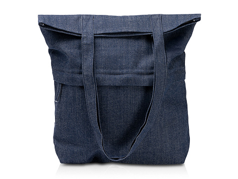 Сумка из переработанной джинсовой ткани Крик (Kirk), синий