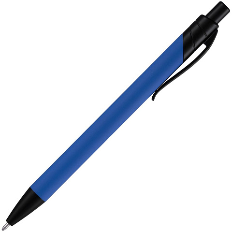 Ручка шариковая Undertone Black Soft Touch, ярко-синяя - рис 4.