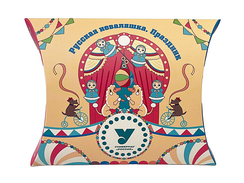 Платок Русская неваляшка. Праздник - рис 5.