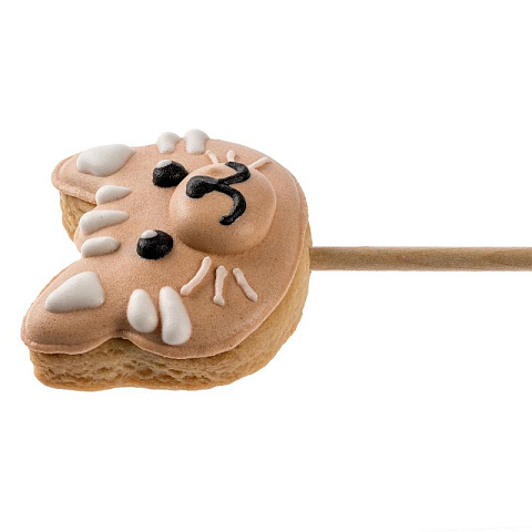 Подарочное печенье на палочке "Котик" - рис 2.