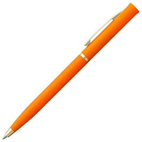Ручка шариковая Euro Gold, оранжевая - рис 3.